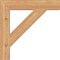 Ekena Millwork Traditional Block Smooth Bracket, Western Red Cedar, 3 1/2"W x 22"D x 22"H BKT04X22X22TRA05SWR - alternate 3